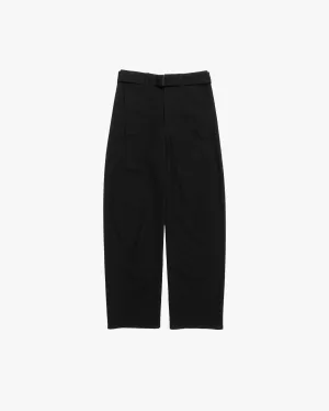 -SALE- BELTED TWISTED TAILORED PANTS