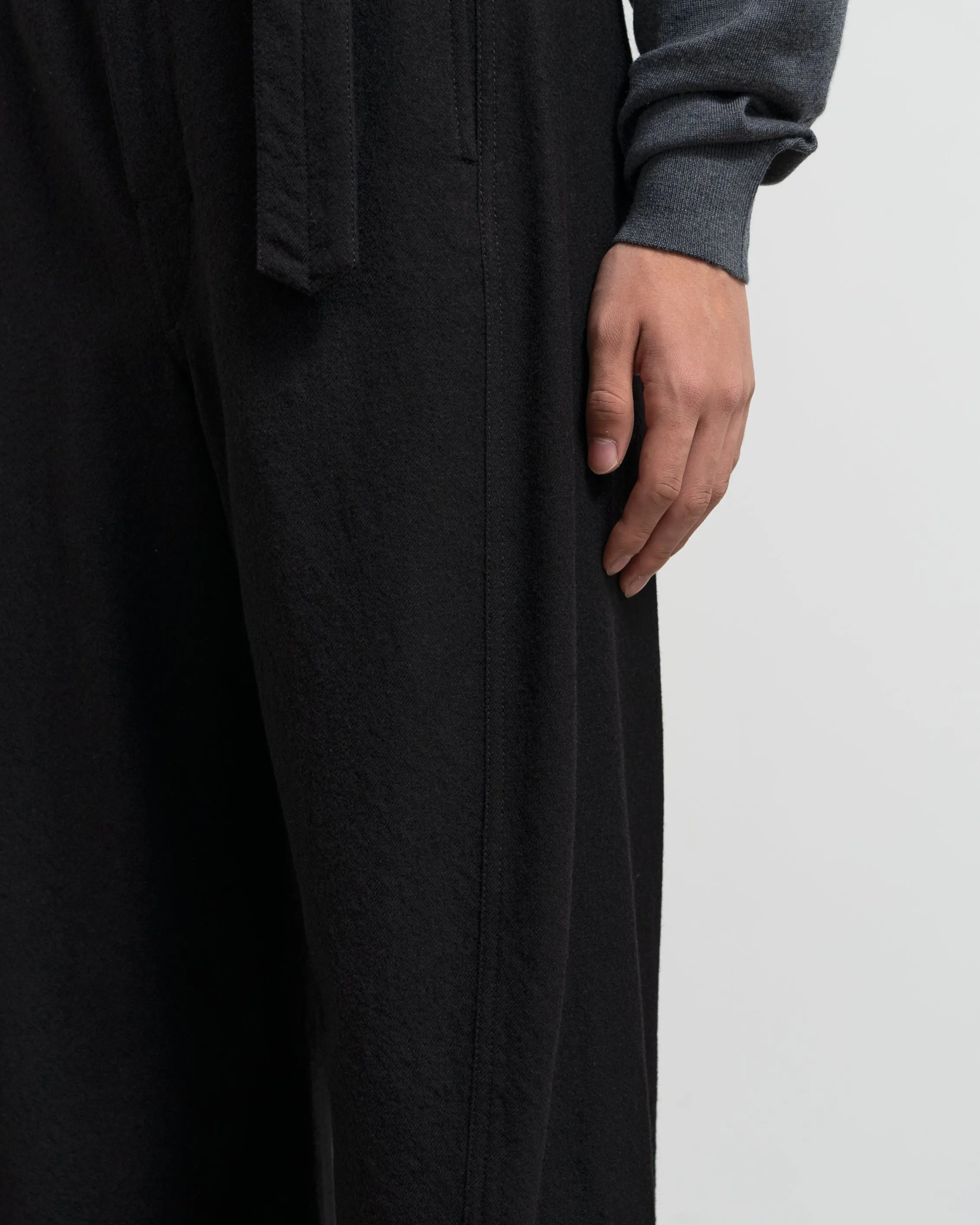 -SALE- BELTED TWISTED TAILORED PANTS