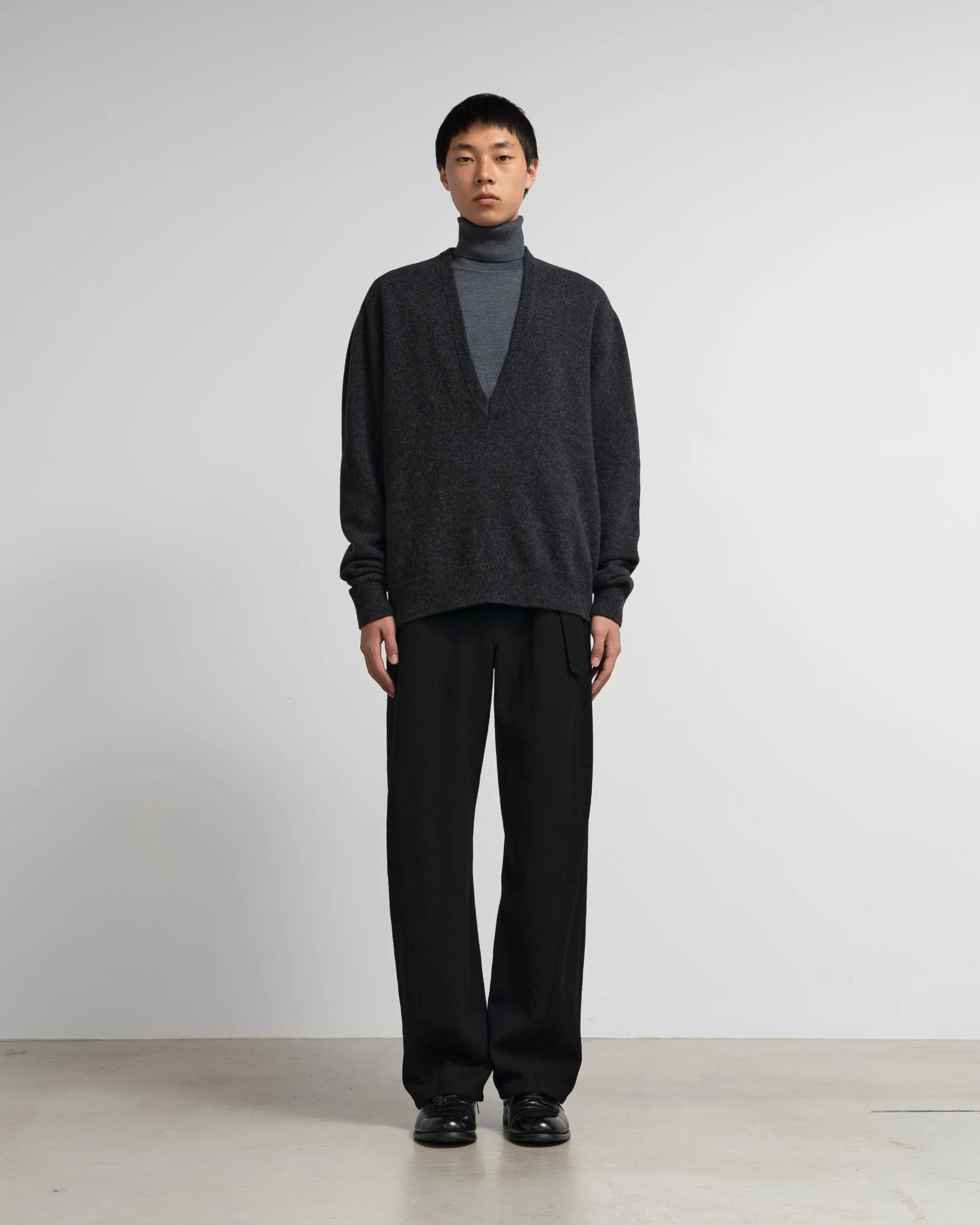 -SALE- BELTED TWISTED TAILORED PANTS
