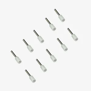 0.5 sqmm Insulated Terminal Ferrule End Lug (Pack of 10) Crimp Wire Lugs/End Sealing Lugs/Crimp Connectors/Tubular Lugs