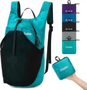 15L Small Packable Lightweight Backpack Hiking Daypack Water Resistant Foldable Outdoor Camping Travel Bag for Women Men
