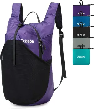 15L Small Packable Lightweight Backpack Hiking Daypack Water Resistant Foldable Outdoor Camping Travel Bag for Women Men