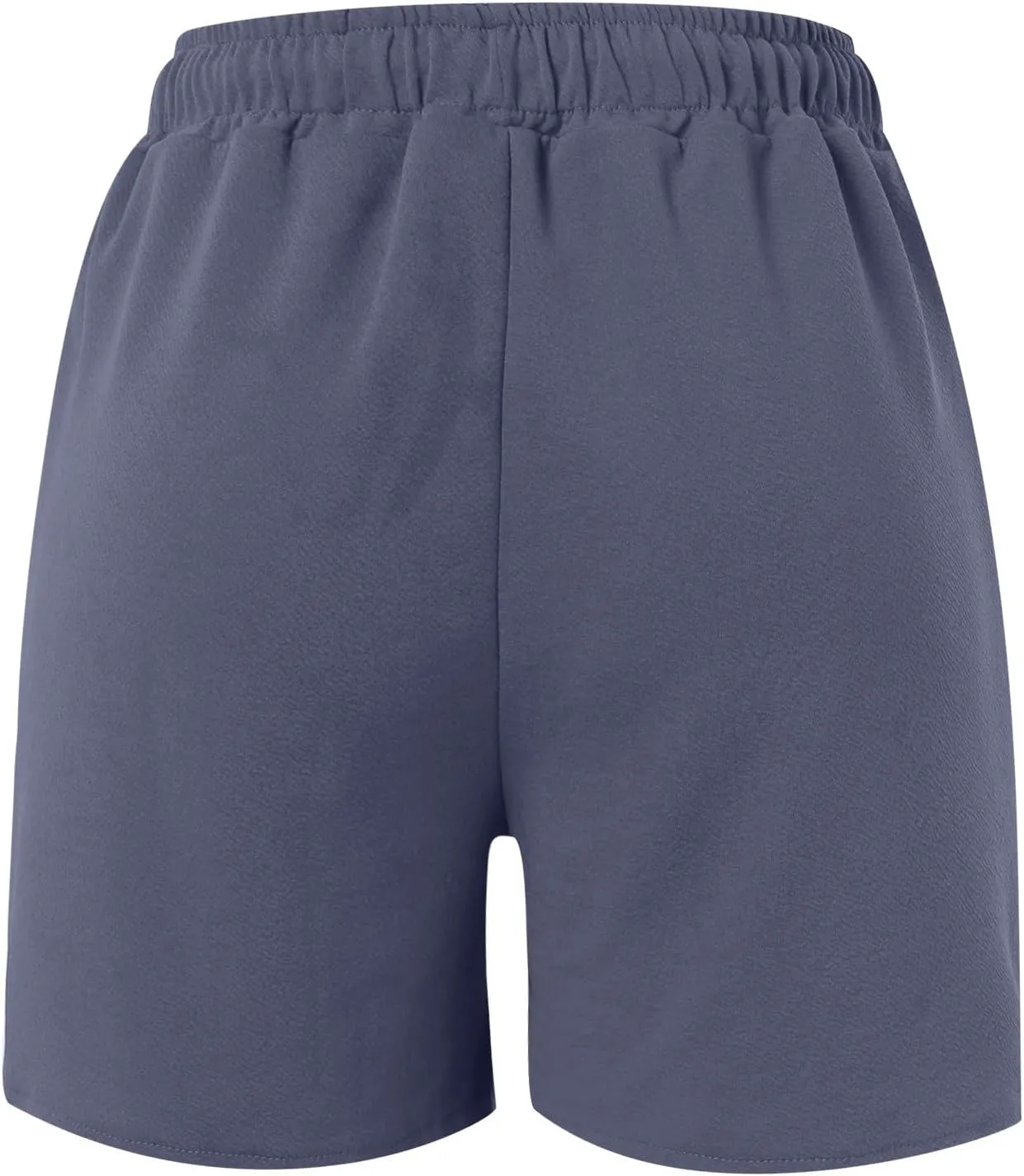 2024 Women Casual Shorts Loose Fitting Drawstring Comfy Elastic High Waist Shorts Summer Pull On Short Pants with Pockets