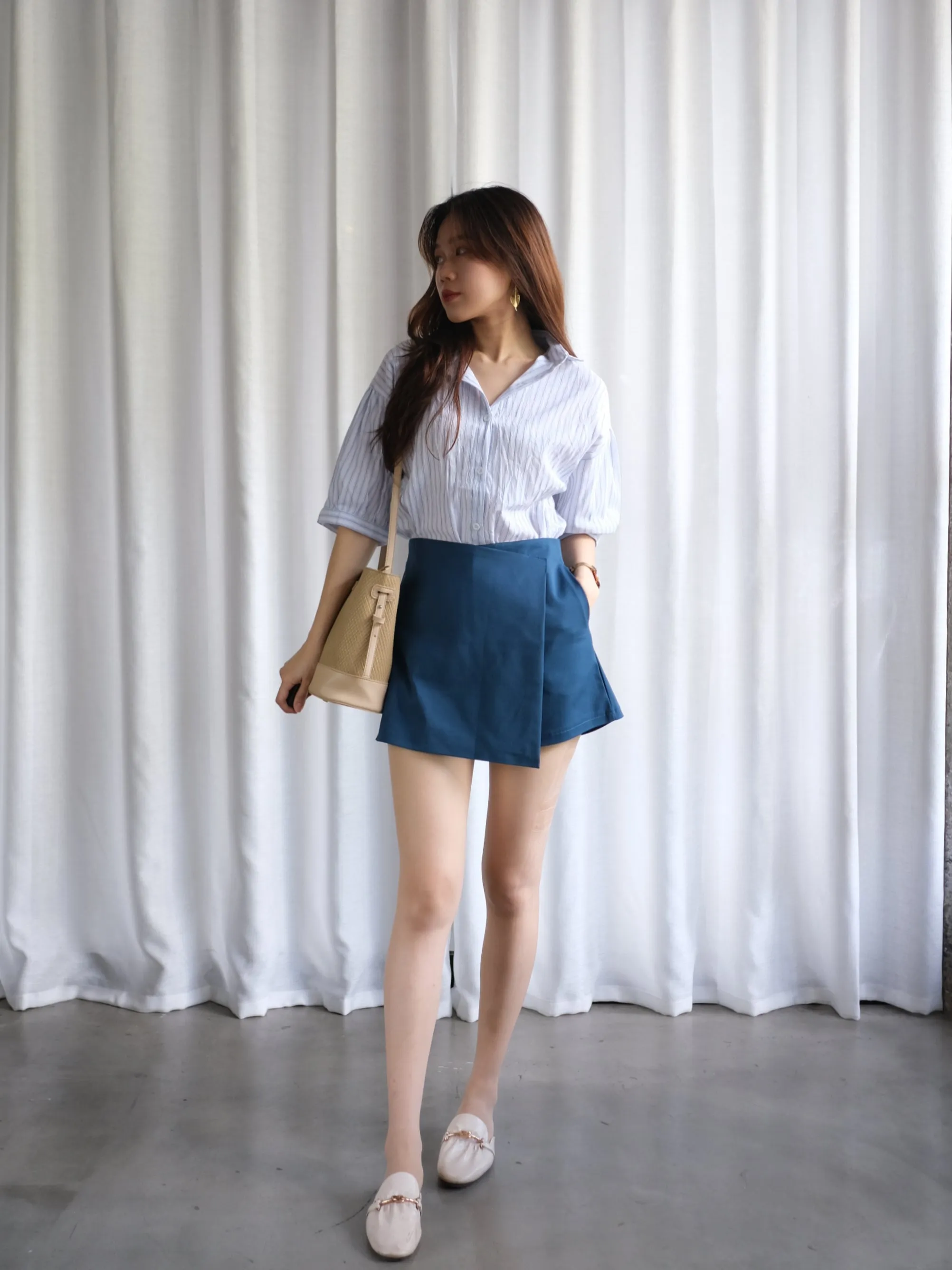 ACEWIN Wrap Over Mini Skort (Size S-XL) 501752