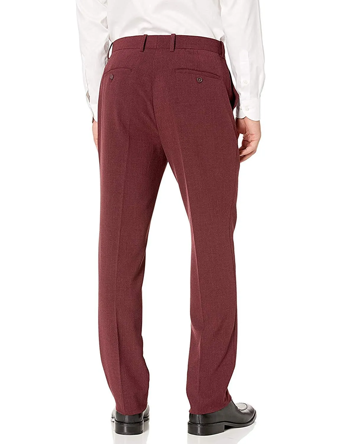Adam Baker Men's Single Breasted Stretch Slim Fit Stretch 2-Button Vested Suit Set