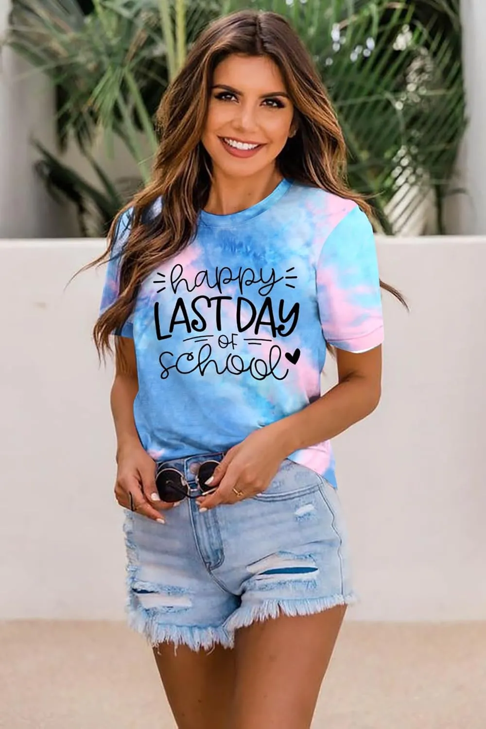 ALLTB Last Day of School Shirt for Teachers Women Teacher Life T-Shirt School Graduation Tee Appreciation Gift Shirt Top