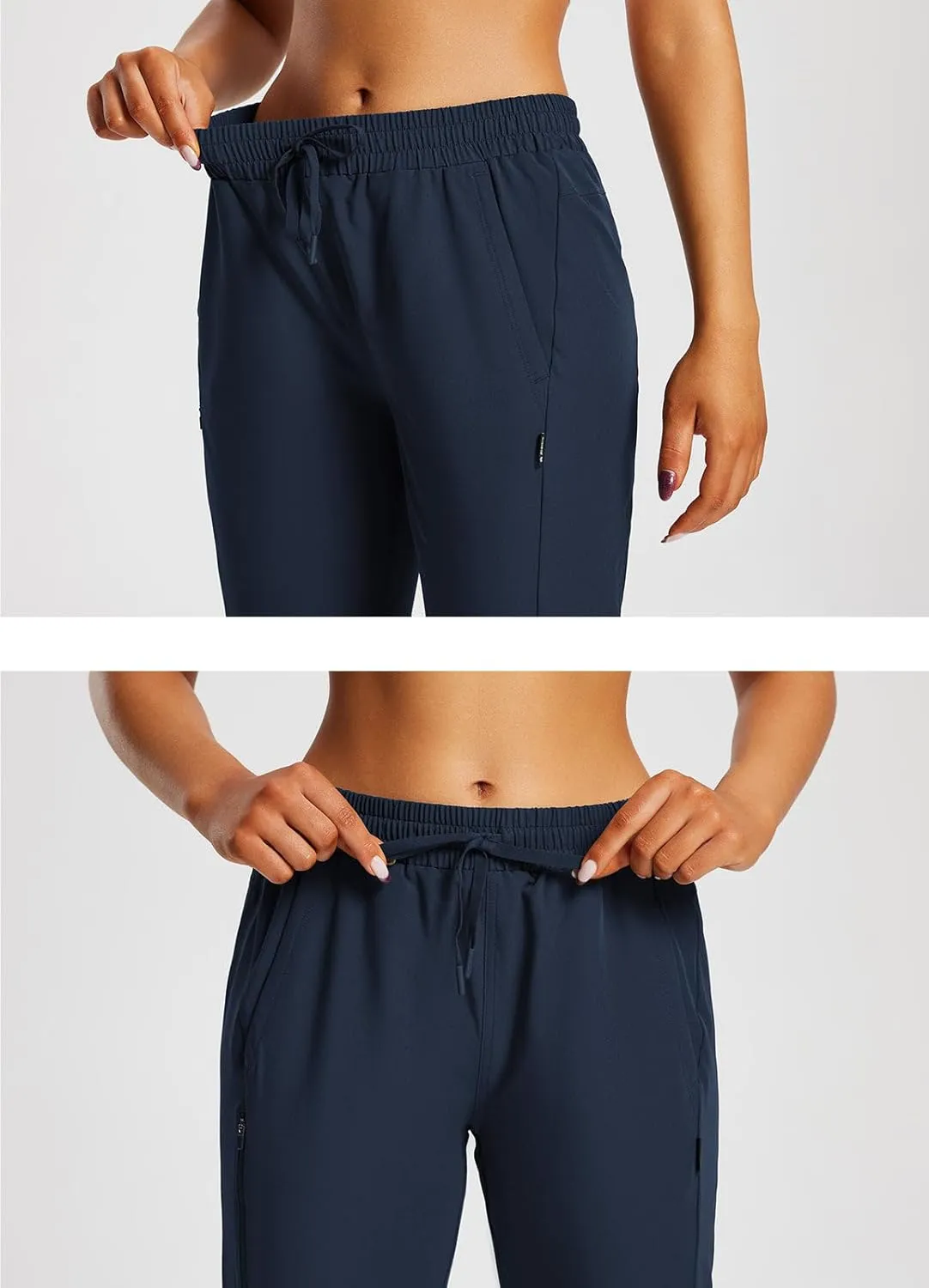 baleaf Women's 15" Long Shorts Below The Knee Capri Hiking Cargo Shorts Lightweight Quick Dry Elastic Waist for Casual