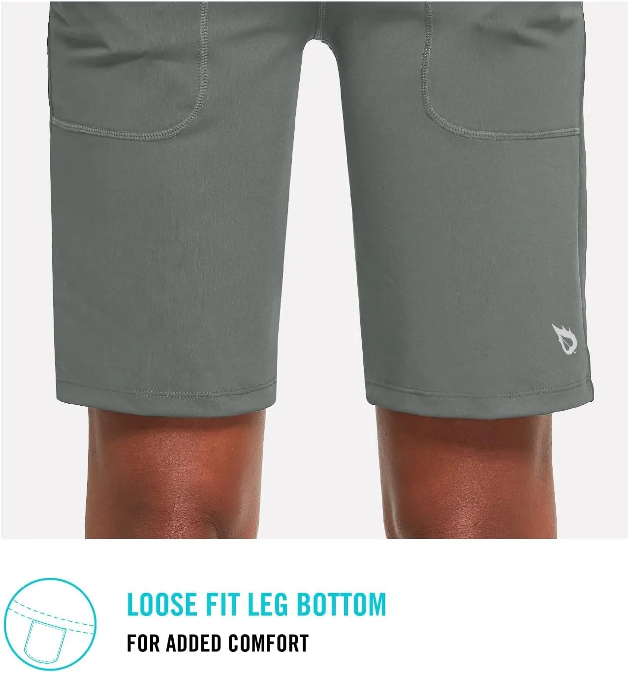 baleaf Women's Bermuda Long Shorts 10" Knee Length High Rise Athletic Shorts Pull On Workout Walking Golf Running Summer