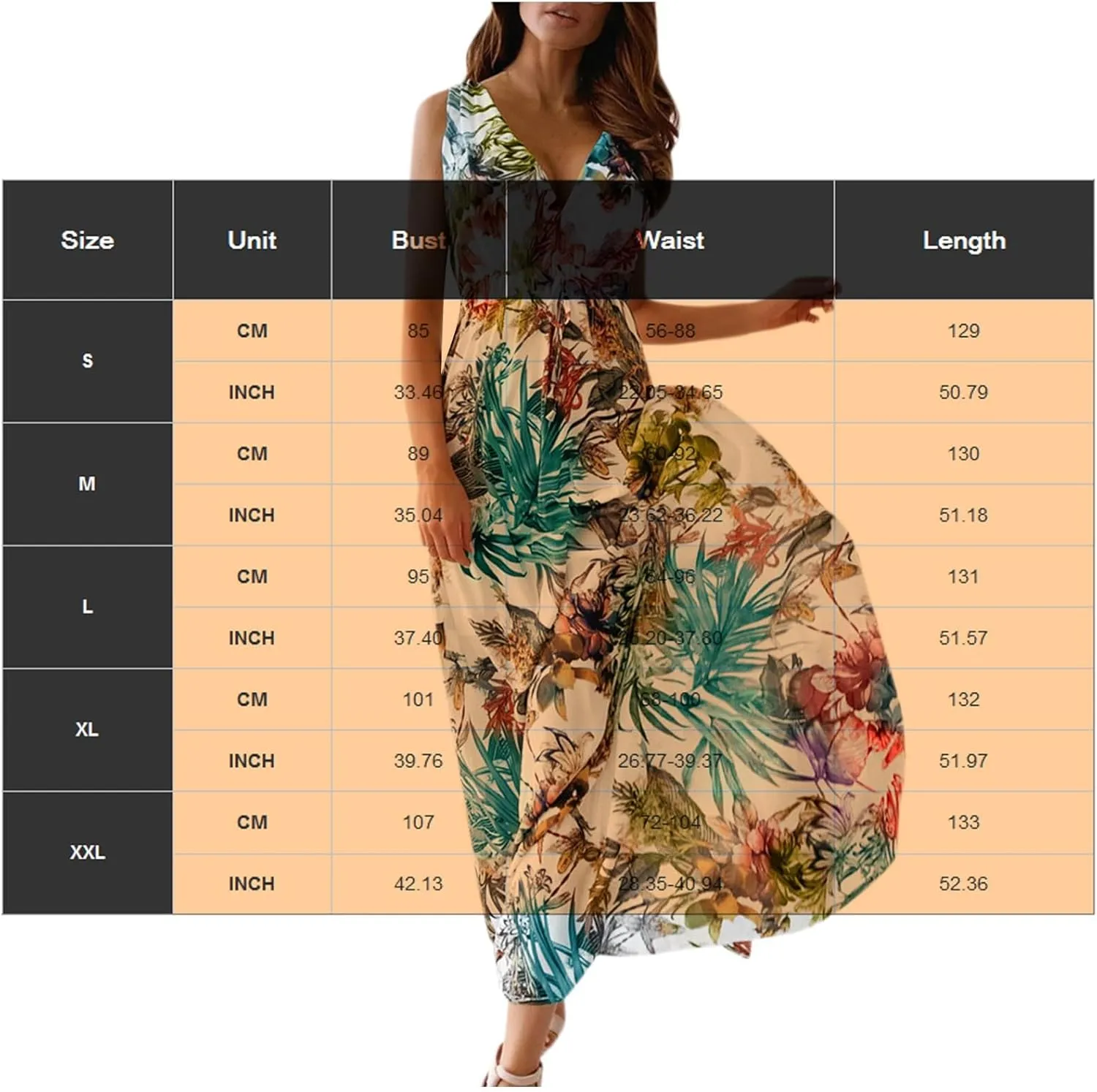 Boho Dresses for Women 2025 Summer Casual Floral Tropical Wrap Sleeveless High Waisted Sexy Flowy Beach Maxi Dresses