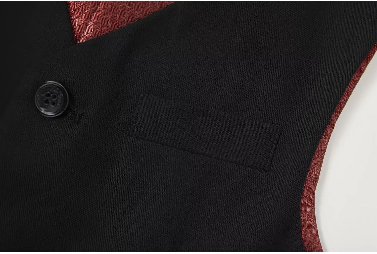 Boy's 3 Button Formal Suit Vest and Bow Tie Set