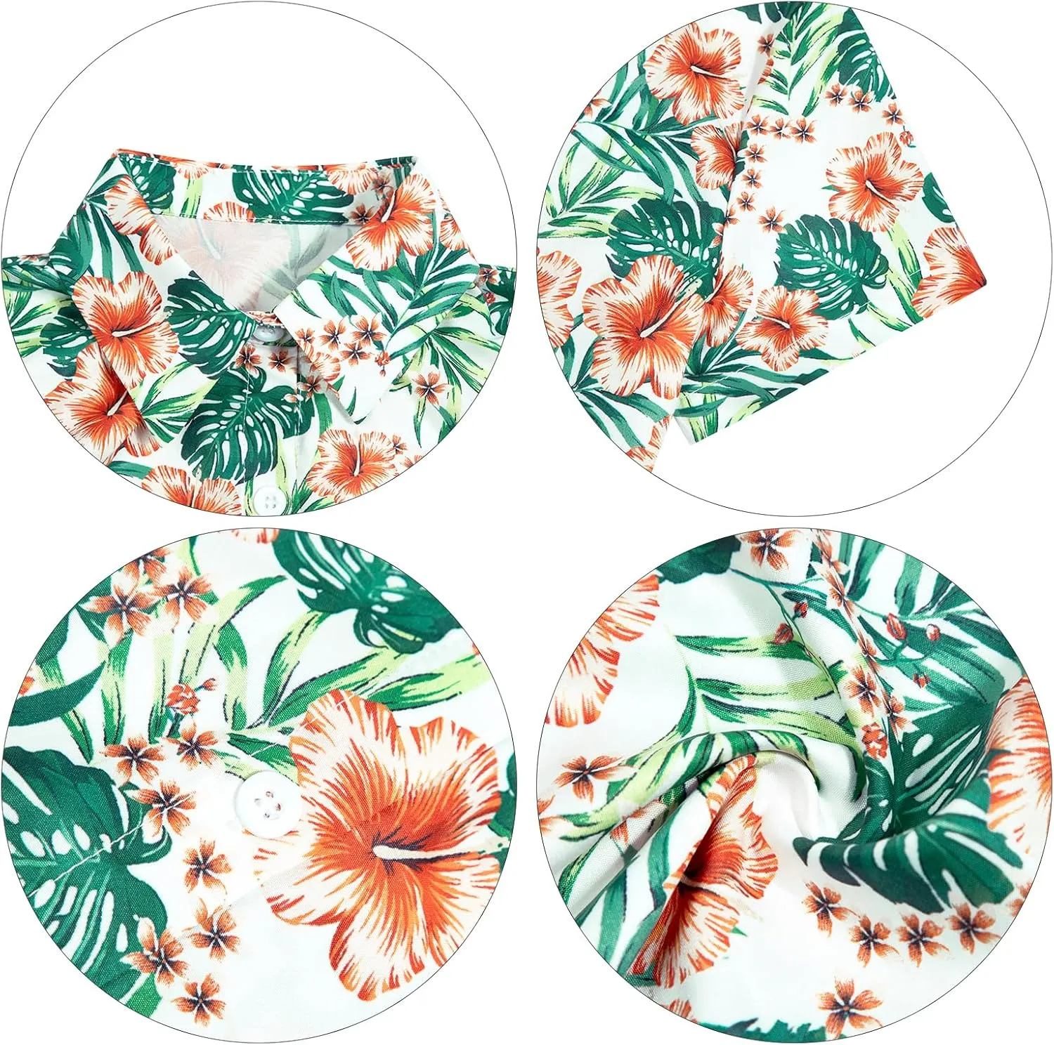 Boys Hawaiian Shirt Short Sleeve Boys Button Down Shirt Beach Casual Summer Print Top T-Shirt for Kids 5-14 Years