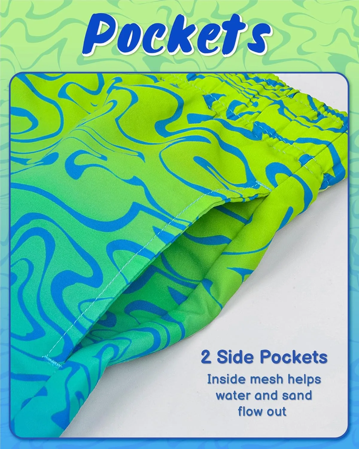 Boys Swim Trunks Board Shorts Teen Boys Swimsuit Quick Dry Swimwear Swimming Shorts Bathing Suit Size 8,10-12,14-16