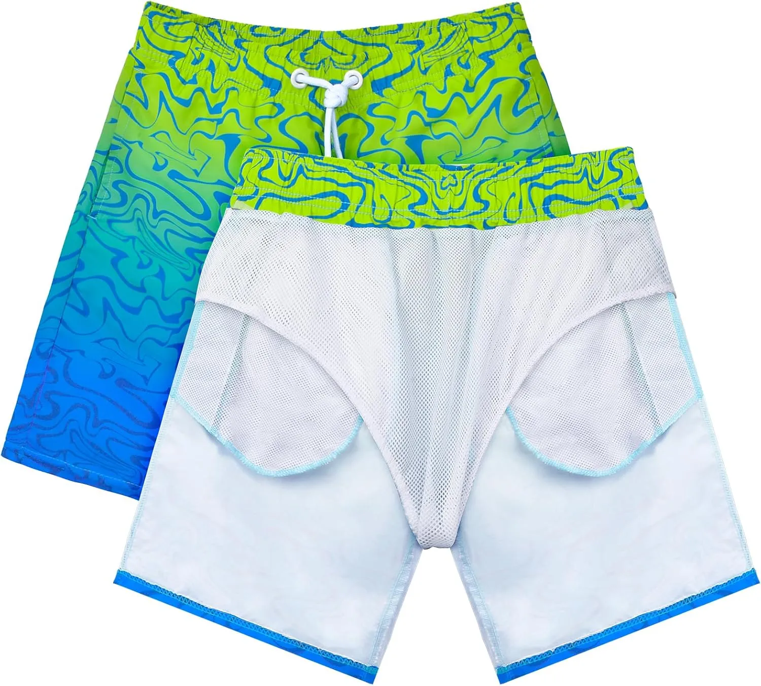 Boys Swim Trunks Board Shorts Teen Boys Swimsuit Quick Dry Swimwear Swimming Shorts Bathing Suit Size 8,10-12,14-16
