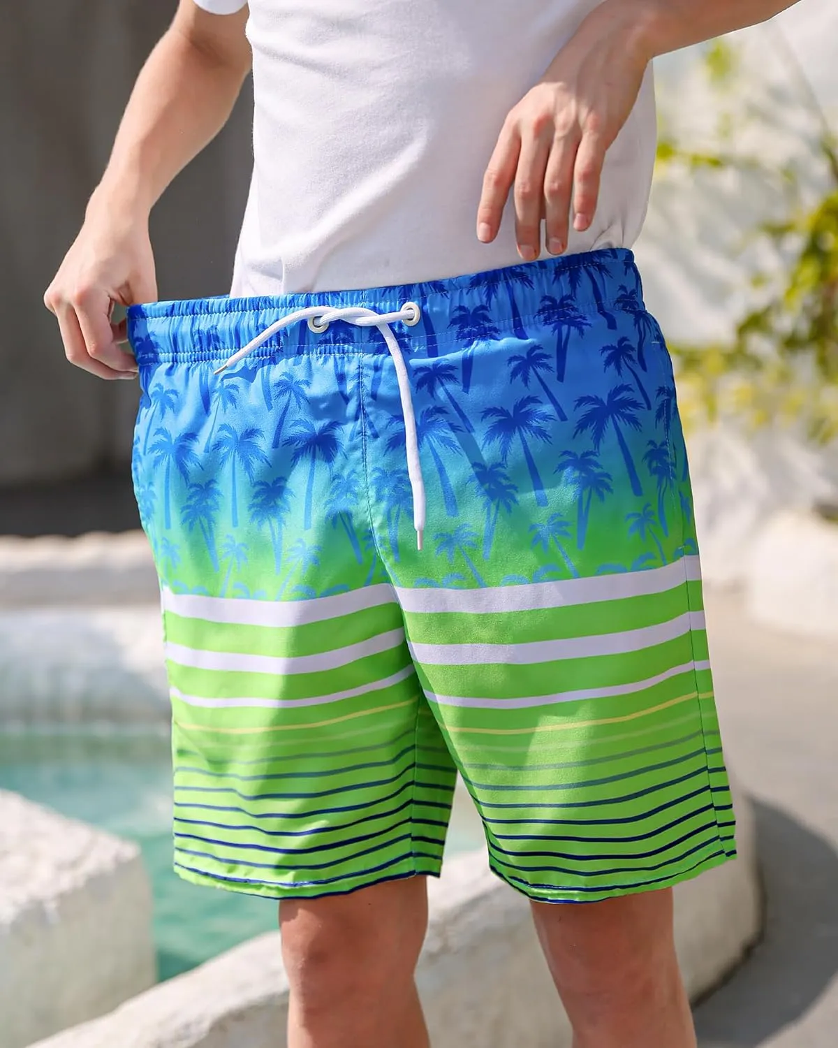 Boys Swim Trunks Board Shorts Teen Boys Swimsuit Quick Dry Swimwear Swimming Shorts Bathing Suit Size 8,10-12,14-16