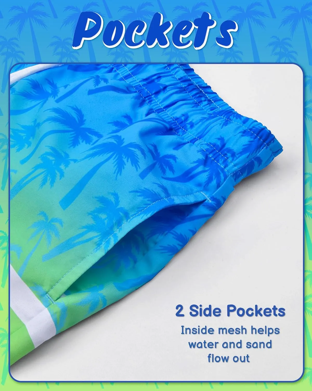 Boys Swim Trunks Board Shorts Teen Boys Swimsuit Quick Dry Swimwear Swimming Shorts Bathing Suit Size 8,10-12,14-16