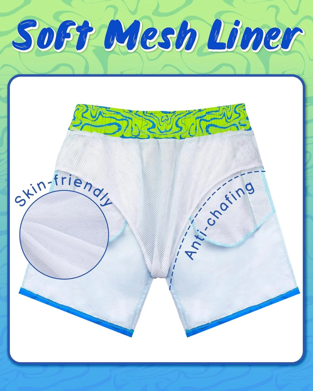 Boys Swim Trunks Board Shorts Teen Boys Swimsuit Quick Dry Swimwear Swimming Shorts Bathing Suit Size 8,10-12,14-16