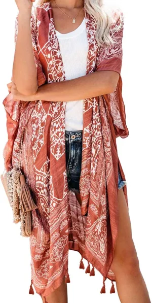 Breezy Lane Kimonos for Women Swimsuit Coverups Beach Cover Up Swimwear Cardigan Summer