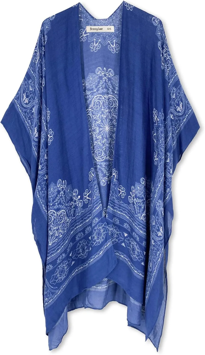 Breezy Lane Kimonos for Women Swimsuit Coverups Beach Cover Up Swimwear Cardigan Summer