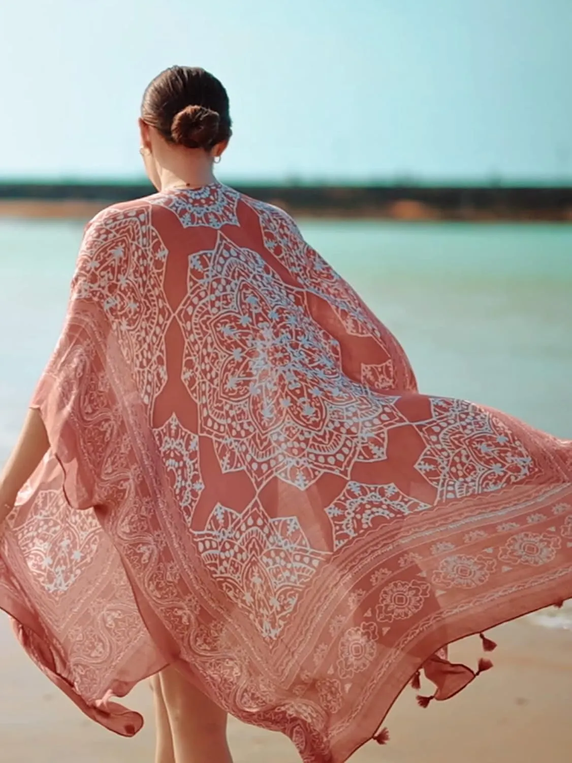 Breezy Lane Kimonos for Women Swimsuit Coverups Beach Cover Up Swimwear Cardigan Summer