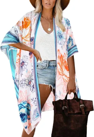 Breezy Lane Kimonos for Women Swimsuit Coverups Beach Cover Up Swimwear Cardigan Summer