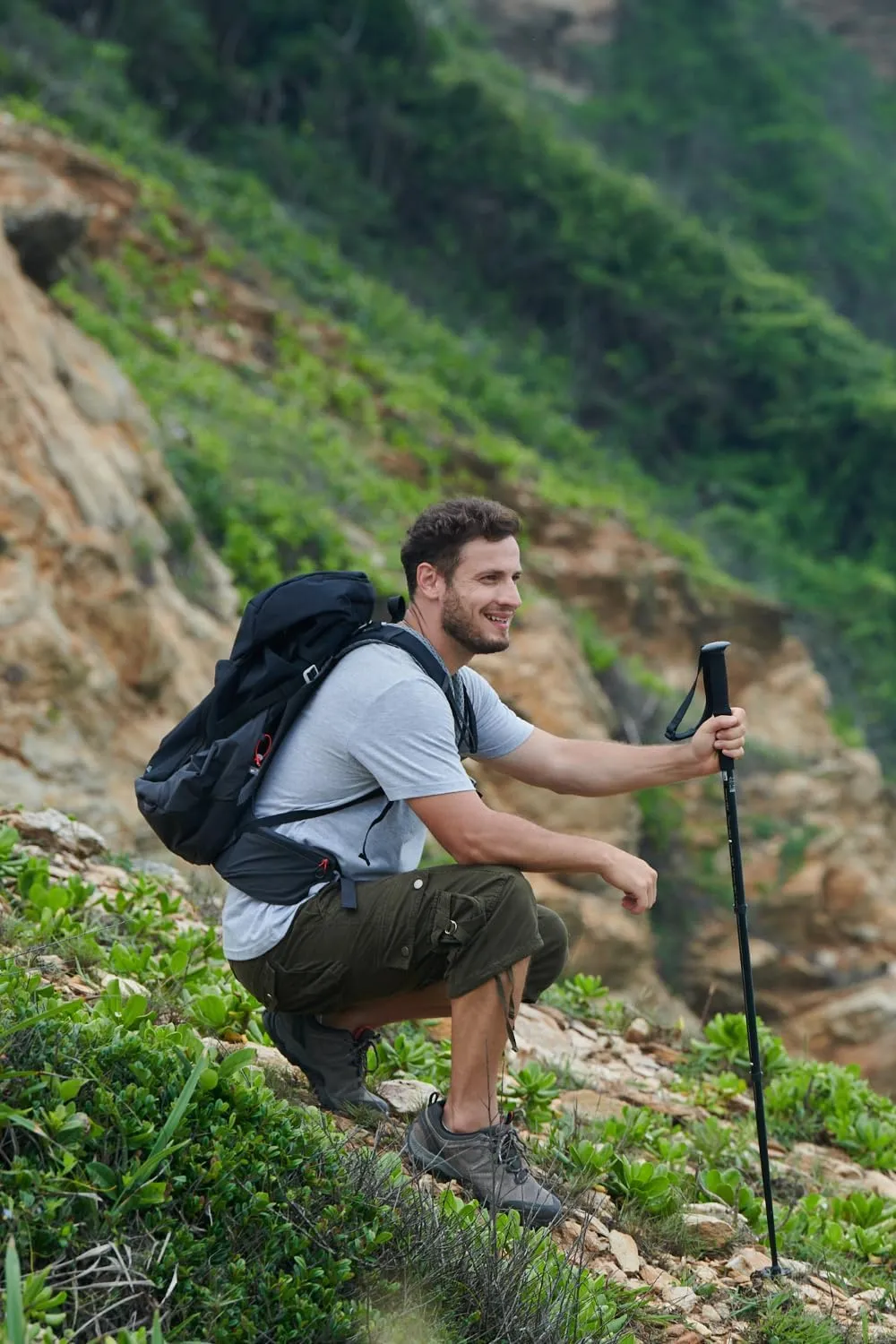 Cargo Shorts for Men Multi Pockets Mens Shorts Twill Below Knee 13 Inches Cotton Relaxed Fit Hiking Outdoor Work