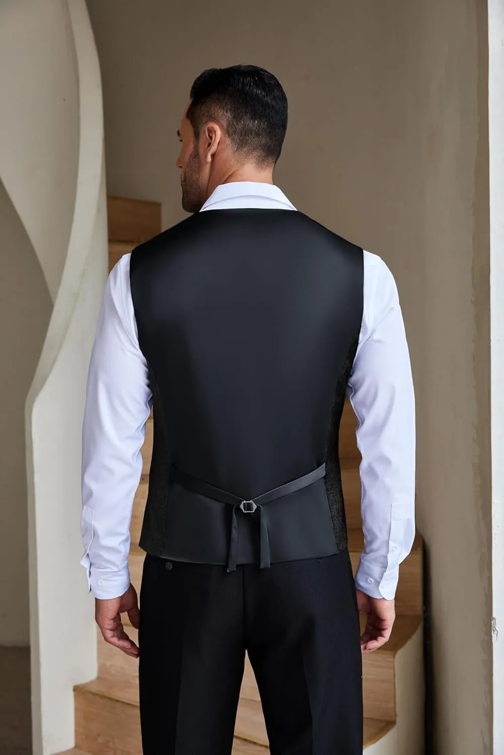 COOFANDY Men Casual Suit Vest Formal Dress Vest Slim Fit Waistcoat Business Wedding
