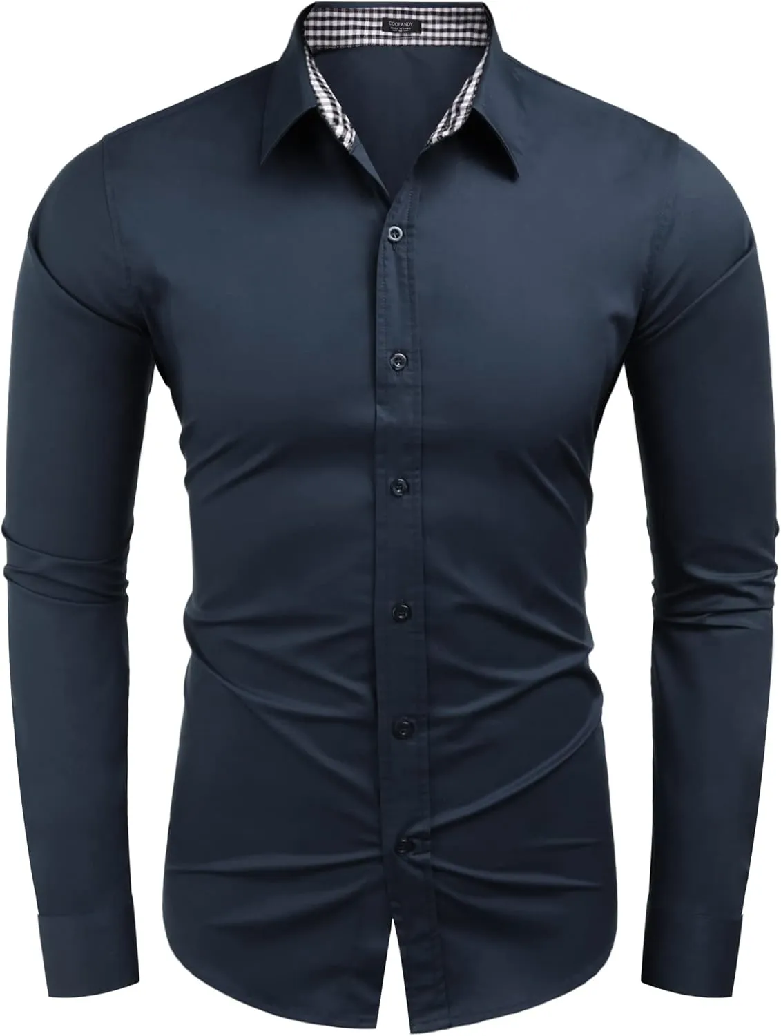 COOFANDY Men's Business Dress Shirt Long Sleeve Slim Fit Casual Button Down Shirt