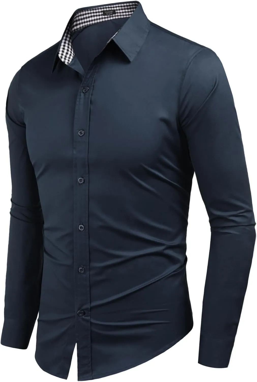 COOFANDY Men's Business Dress Shirt Long Sleeve Slim Fit Casual Button Down Shirt
