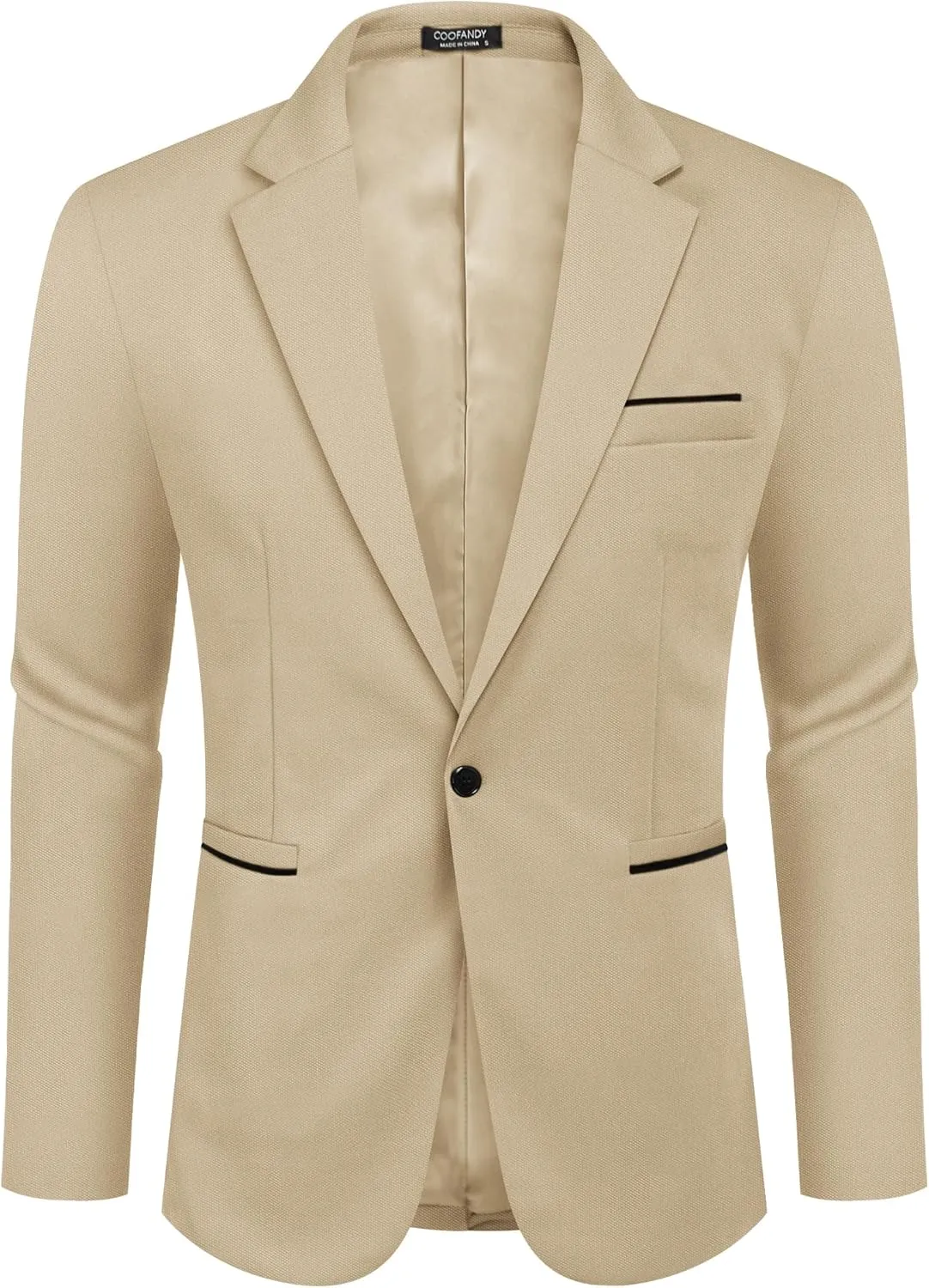 COOFANDY Men's Casual Blazer Jacket Slim Fit Sports Coat Business Suit Jackets One Button