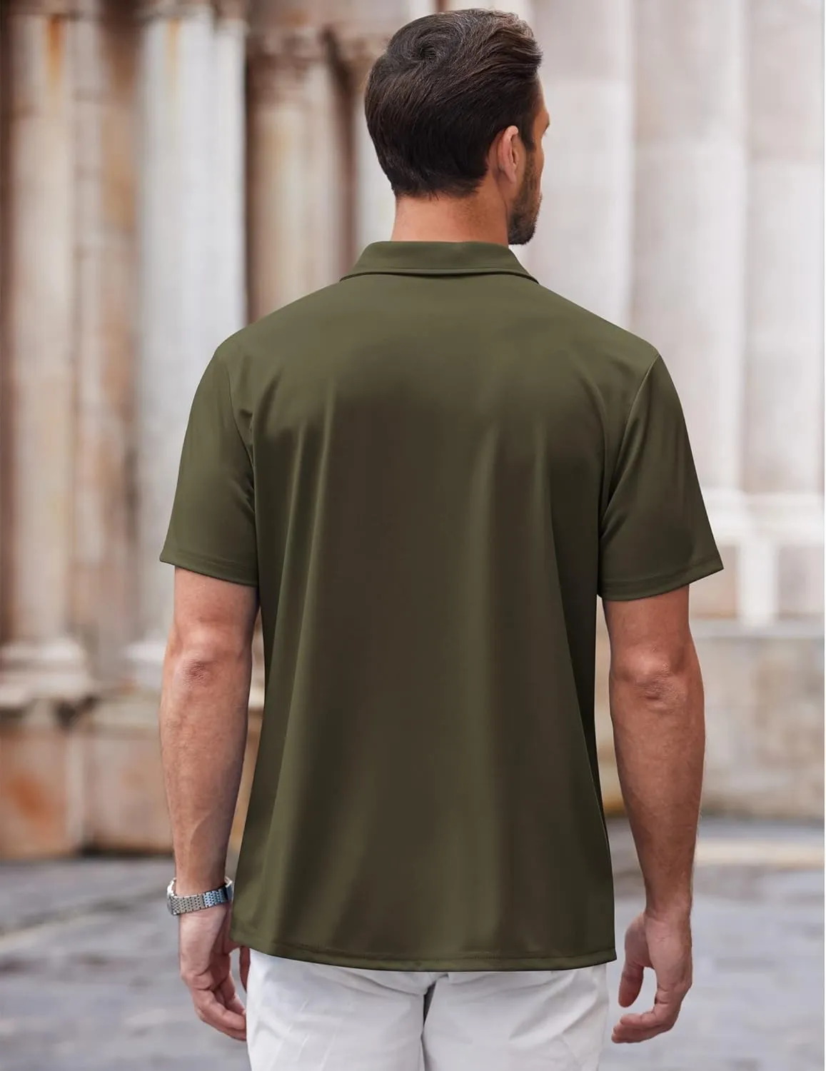 COOFANDY Mens Casual Button Down Shirt Short Sleeve Wrinkle Free Shirts Summer Shirt