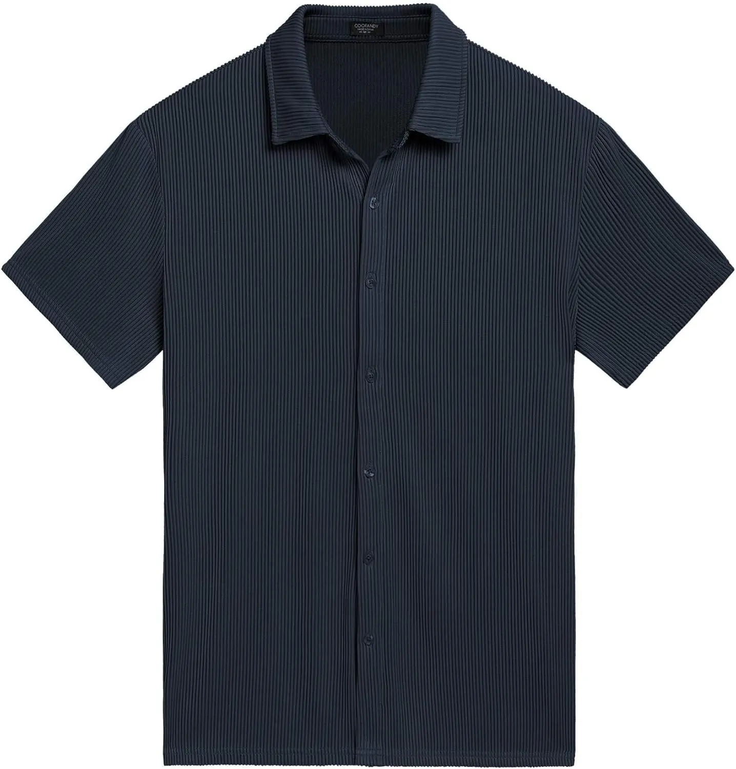 COOFANDY Men's Casual Shirts Short Sleeve Button Down Shirt for Men Wedding Beach Fashion Shirt