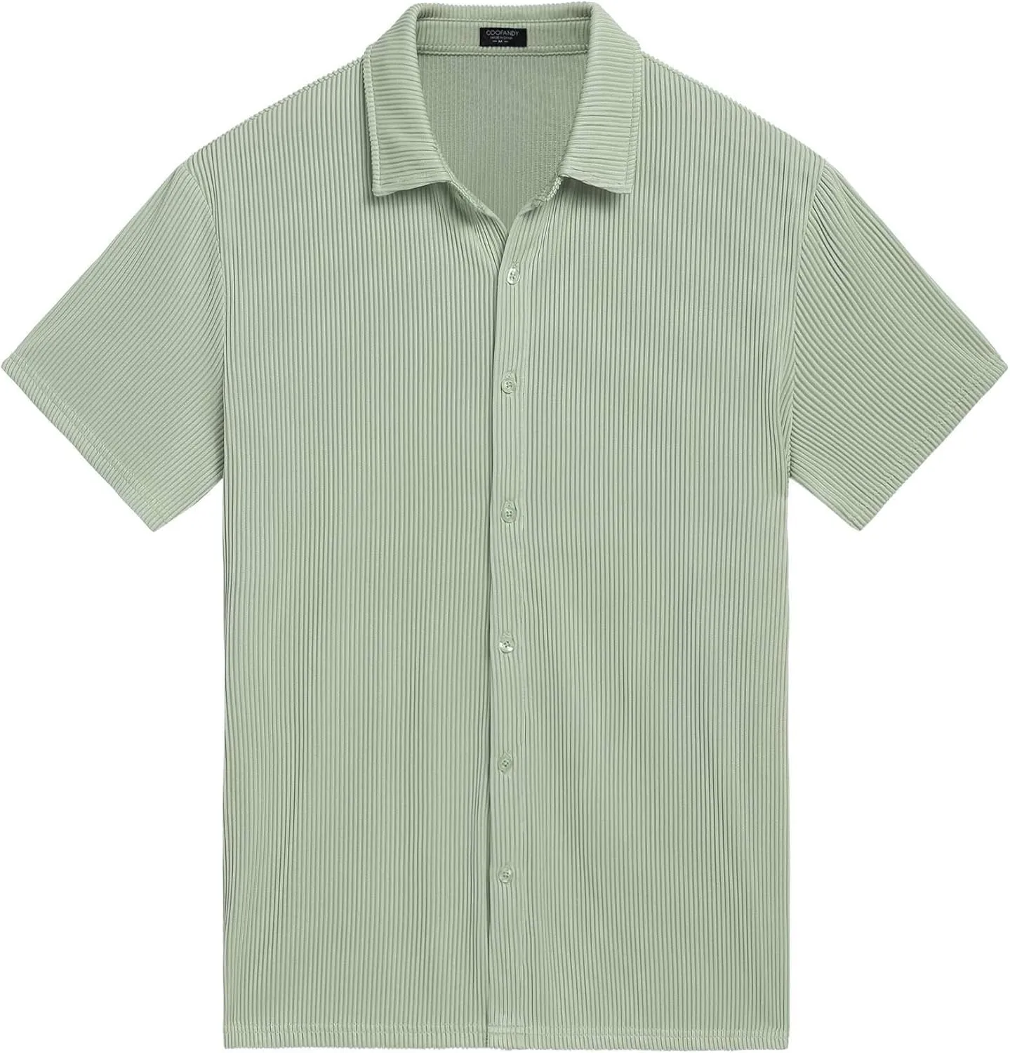 COOFANDY Men's Casual Shirts Short Sleeve Button Down Shirt for Men Wedding Beach Fashion Shirt