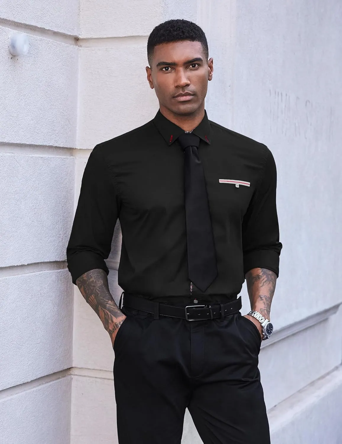 COOFANDY Mens Dress Shirt Long Sleeve Casual Button Down Paisley Shirts Party Wedding Dress Shirt