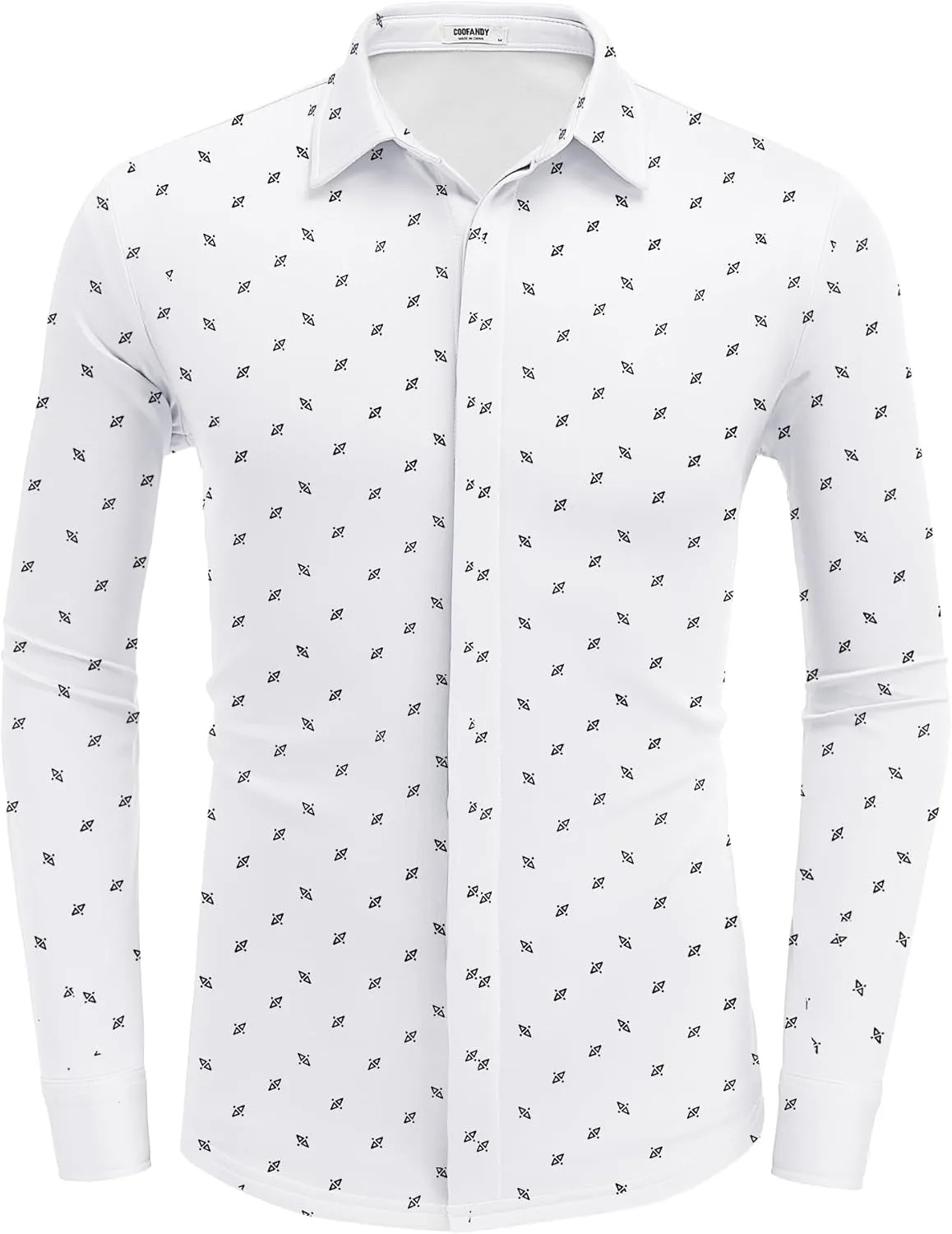 COOFANDY Mens Long Sleeve Wrinkle Free Shirts Casual Button Down Shirt Stretch Dress Shirt