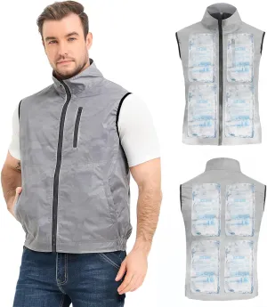 Cooling Vest for Women & Men Ice Vest for Hot Weather Outdoor Work, Waterproof Cooling Ice Vest with 24 Ice Packs