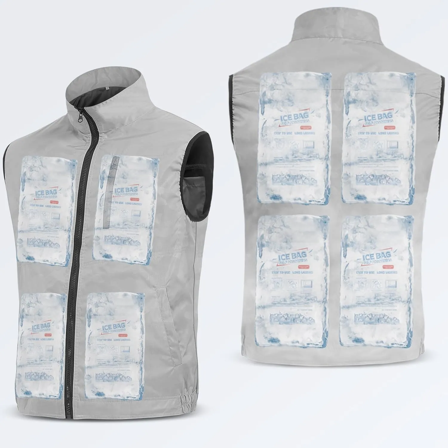 Cooling Vest for Women & Men Ice Vest for Hot Weather Outdoor Work, Waterproof Cooling Ice Vest with 24 Ice Packs