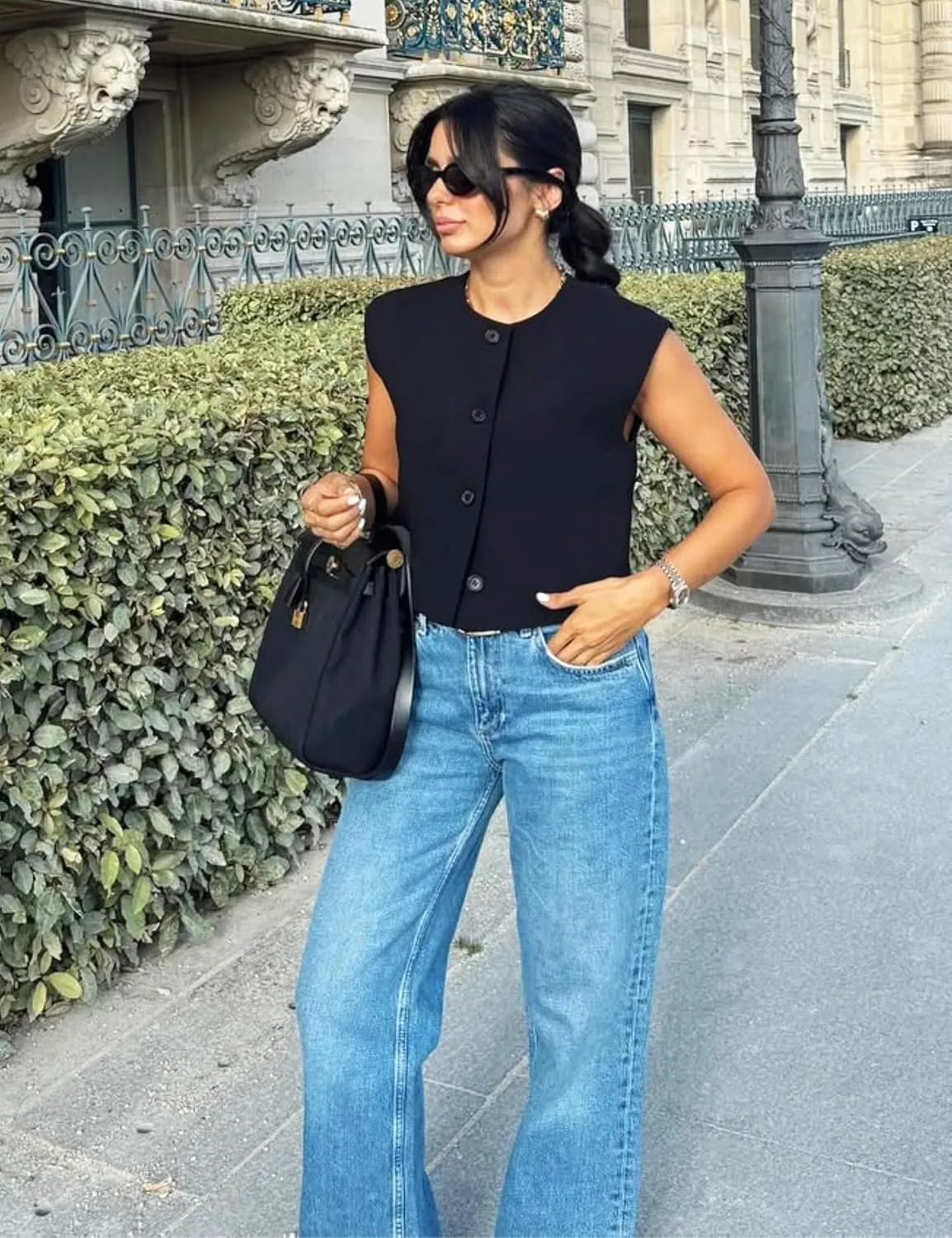 Cropped Suit Vest for Women 2025 Summer Business Button Up Sleeveless Blazer Waistcoat Vest Tops