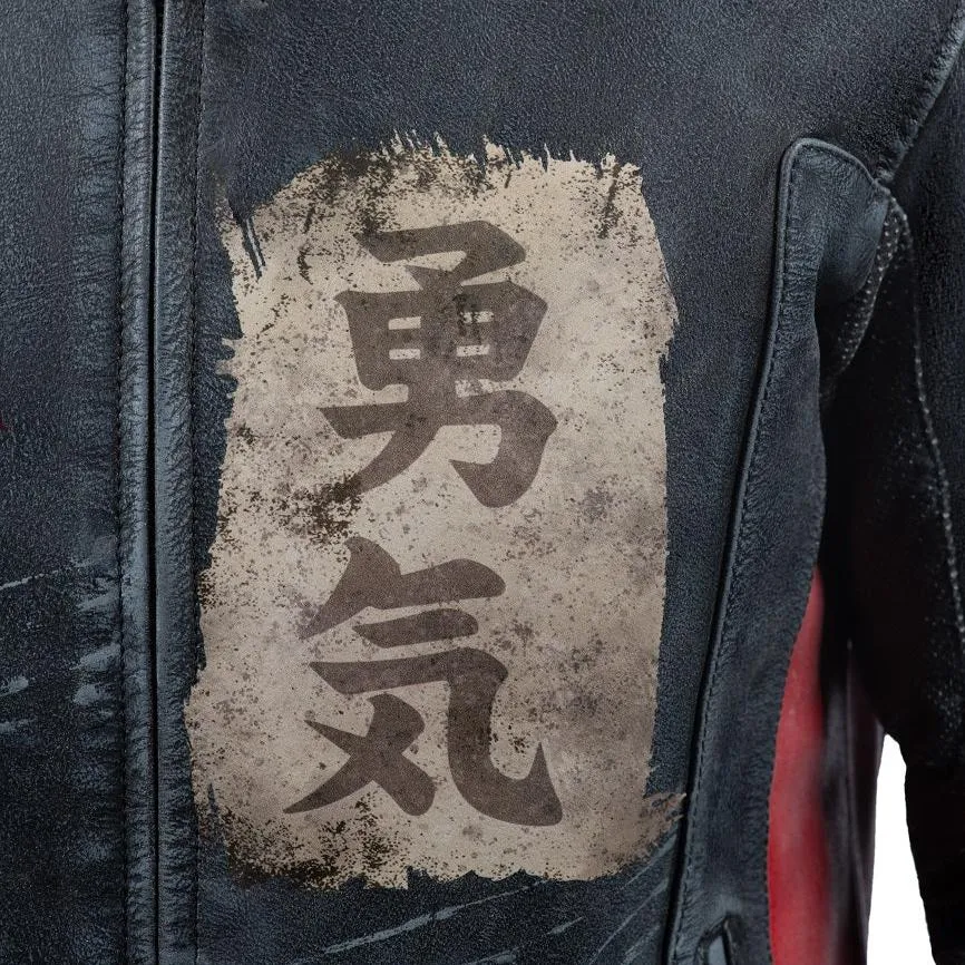 DRAGON FULLY-PROTECTED MOTORCYCLE LEATHER JACKET