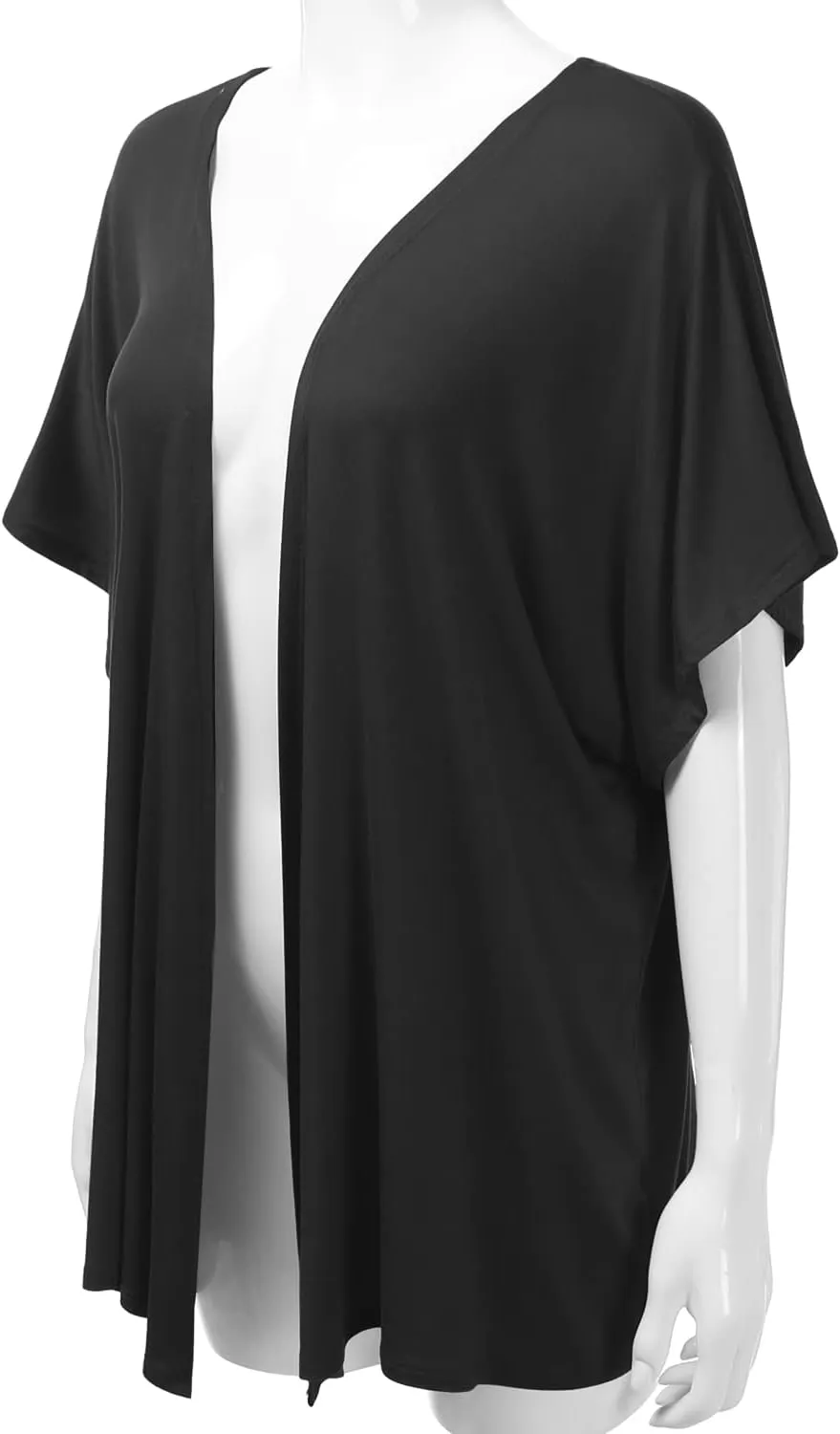 EIMIN Women's Kimono Style Short Sleeve Open Front Loose Fit Cardigan (S-3XL)