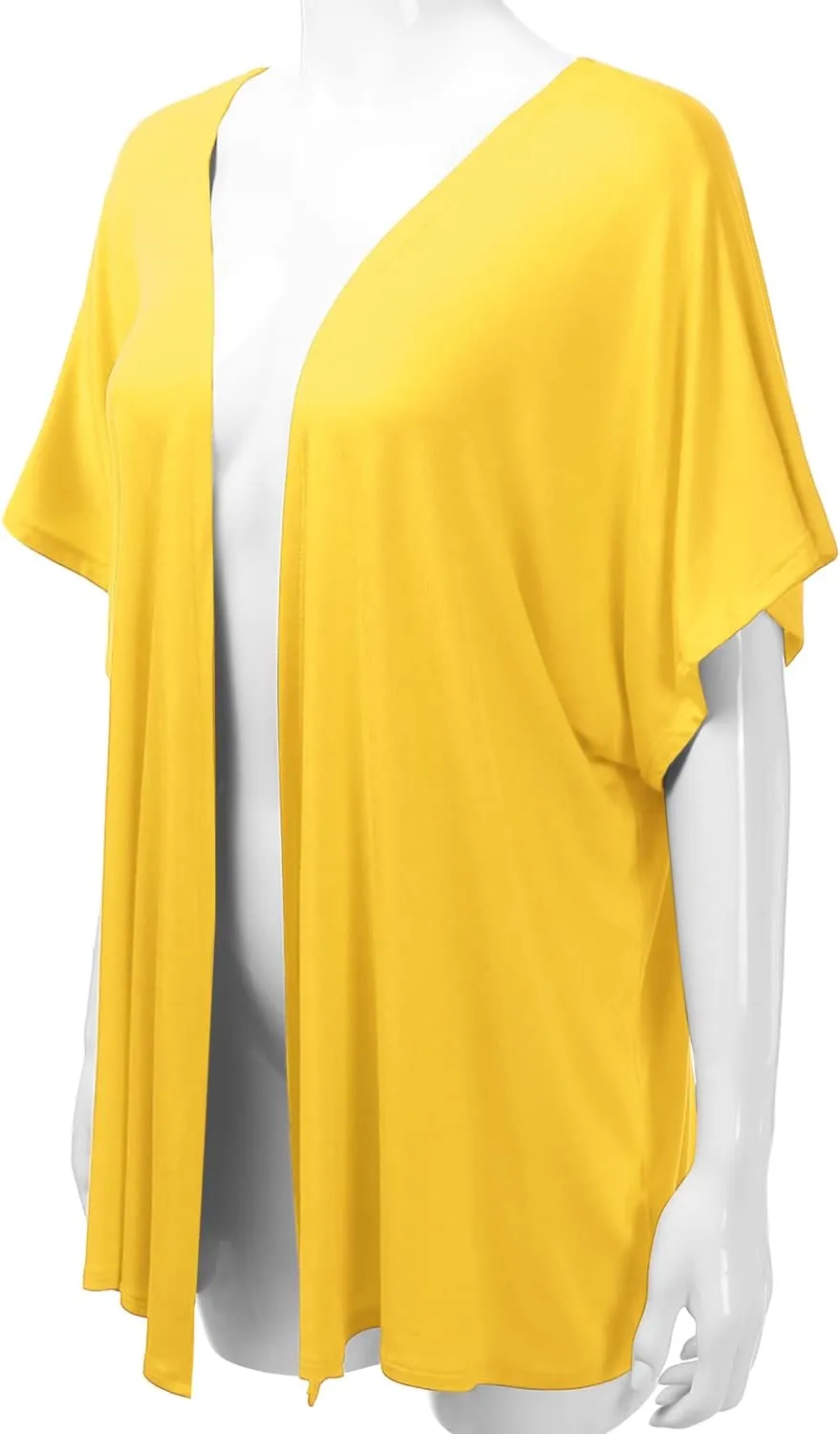 EIMIN Women's Kimono Style Short Sleeve Open Front Loose Fit Cardigan (S-3XL)