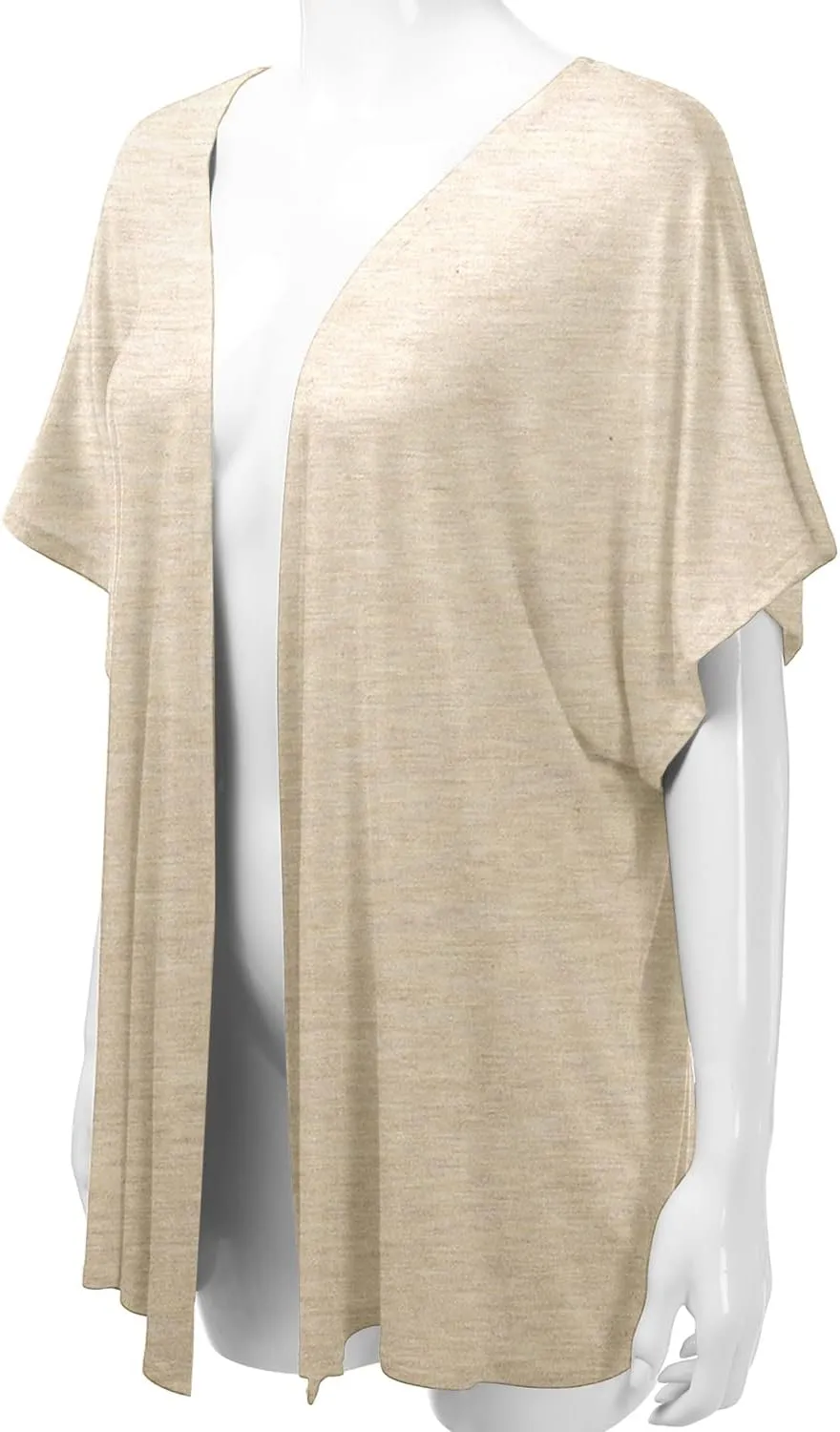 EIMIN Women's Kimono Style Short Sleeve Open Front Loose Fit Cardigan (S-3XL)