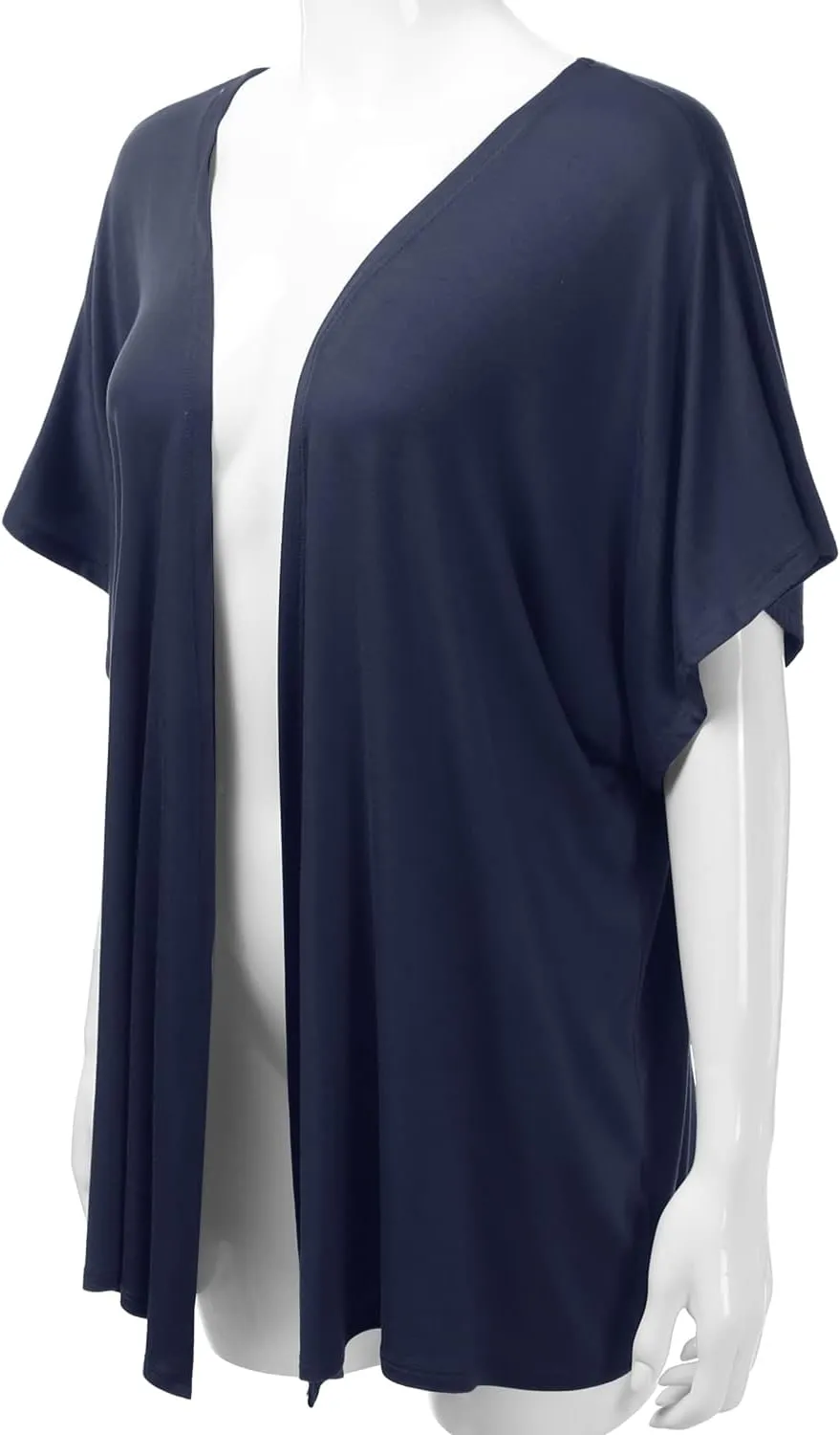 EIMIN Women's Kimono Style Short Sleeve Open Front Loose Fit Cardigan (S-3XL)