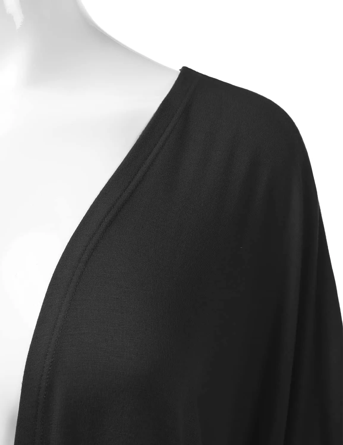 EIMIN Women's Kimono Style Short Sleeve Open Front Loose Fit Cardigan (S-3XL)