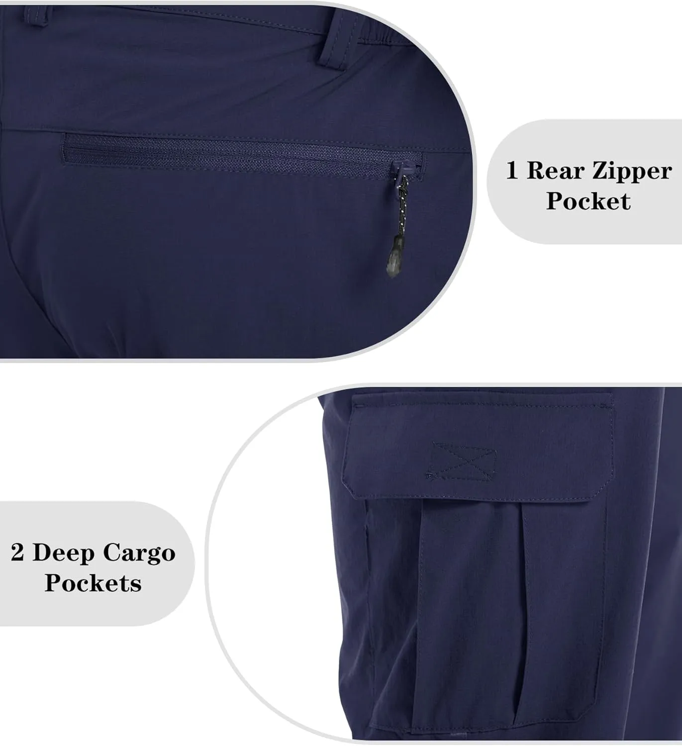 EKLENTSON Men's Workout Shorts Quick Dry Gym Hiking Shorts Zipper Pockets Lightweight Athletic 3/4 Capri Pants for Men