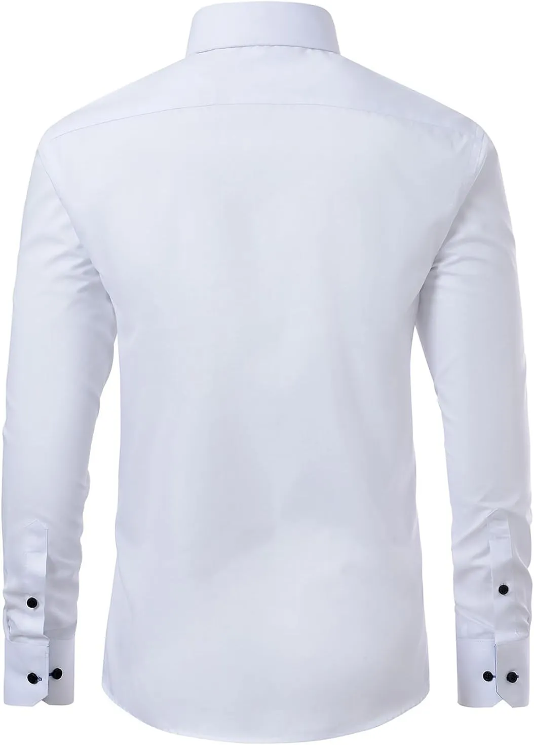 Gollnwe Men's Dress Shirts Long Sleeve Shirt White Button Down Shirt for Men Bussiness Casual