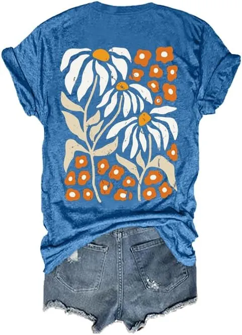 Grow Positive Thoughts T Shirt Casual V Neck Tee Positive Saying Shirt