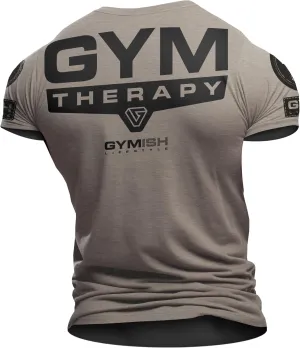 Gym Therapy Back Workout Motivational Lifting T-Shirt for Men Funny Gym Shirt