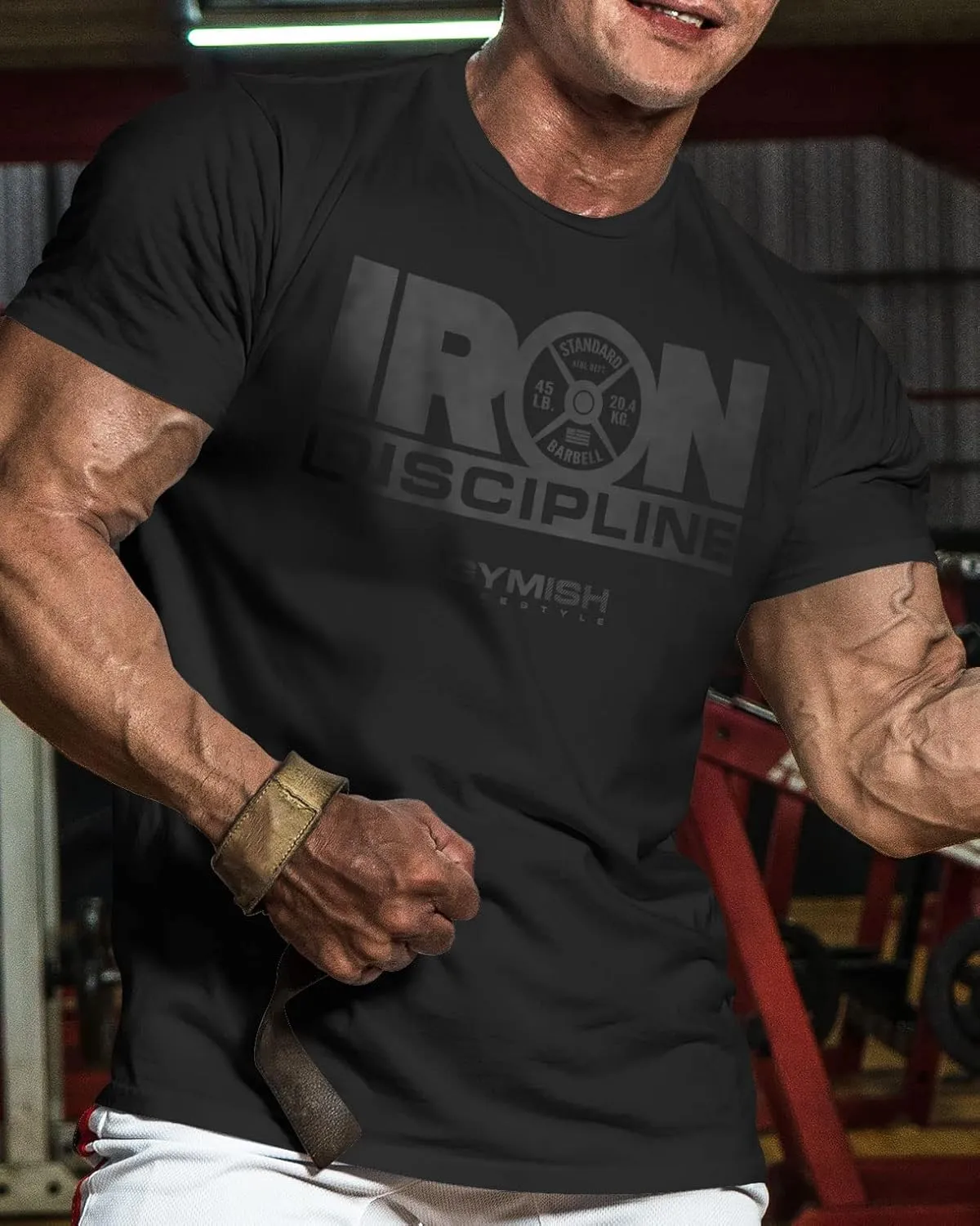 Gymish Lifestyle Iron Discipline Gym Workout Shirt for Men Motivational T-Shirt