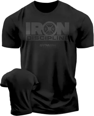 Gymish Lifestyle Iron Discipline Gym Workout Shirt for Men Motivational T-Shirt