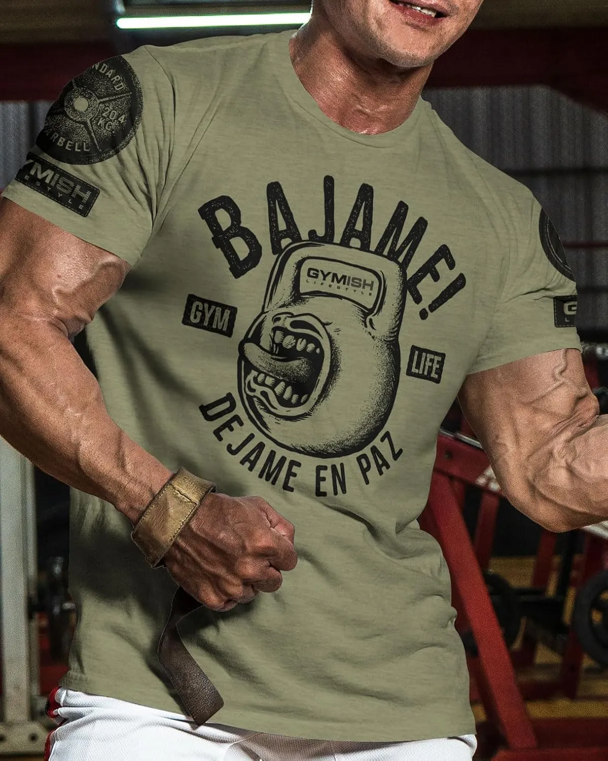 Gymish Spanish Adicto a entrenar Motivational Gift T-Shirt Workout Men's Shirt